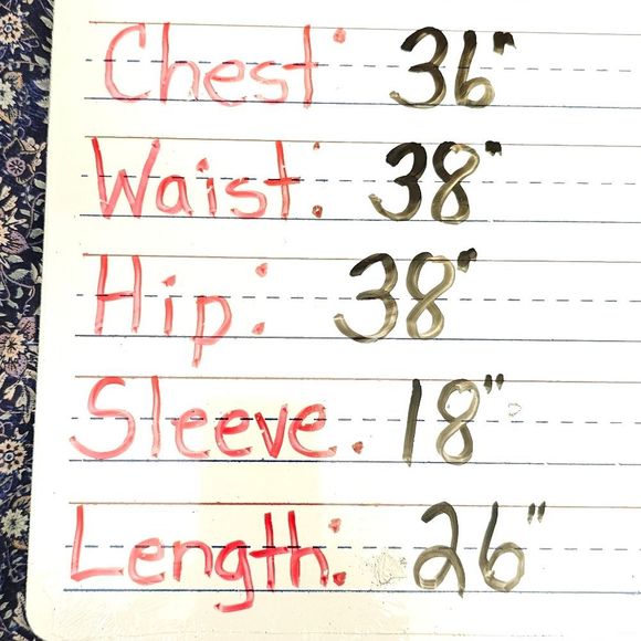 Knox Rose Boho Tunic Chiffon Blue Floral Tie Front Sz S Boho Cottagecore Country - Picture 10 of 10